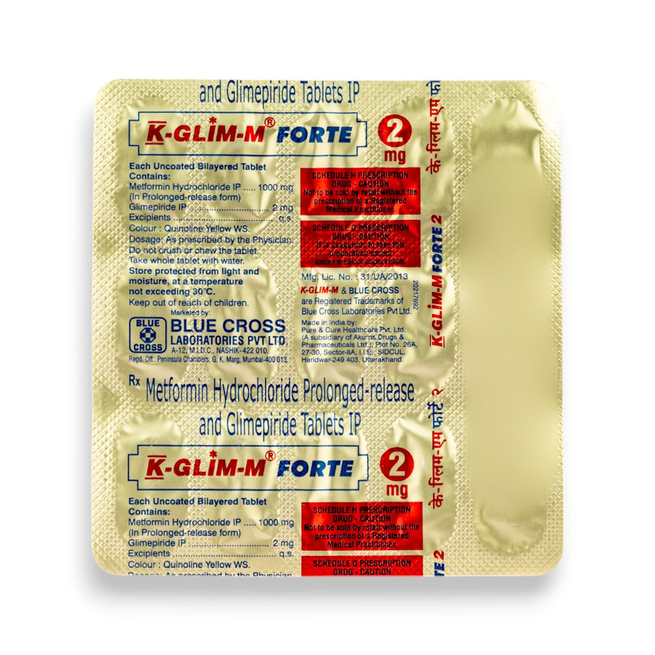 K-Glim-M Forte 2mg Tablets PR