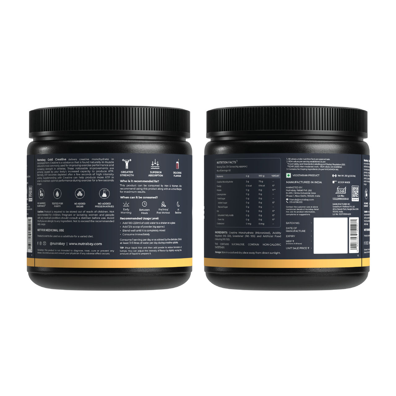 Nutrabay Gold Micronized Creatine Cola