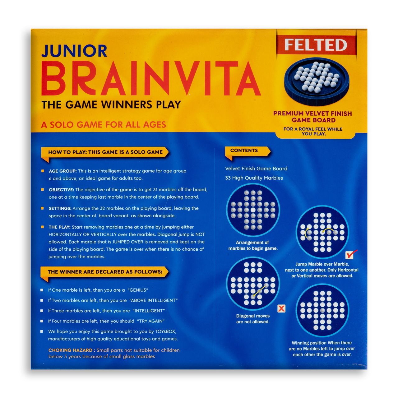 Ratna's Brainvita Junior Felted | Assorted