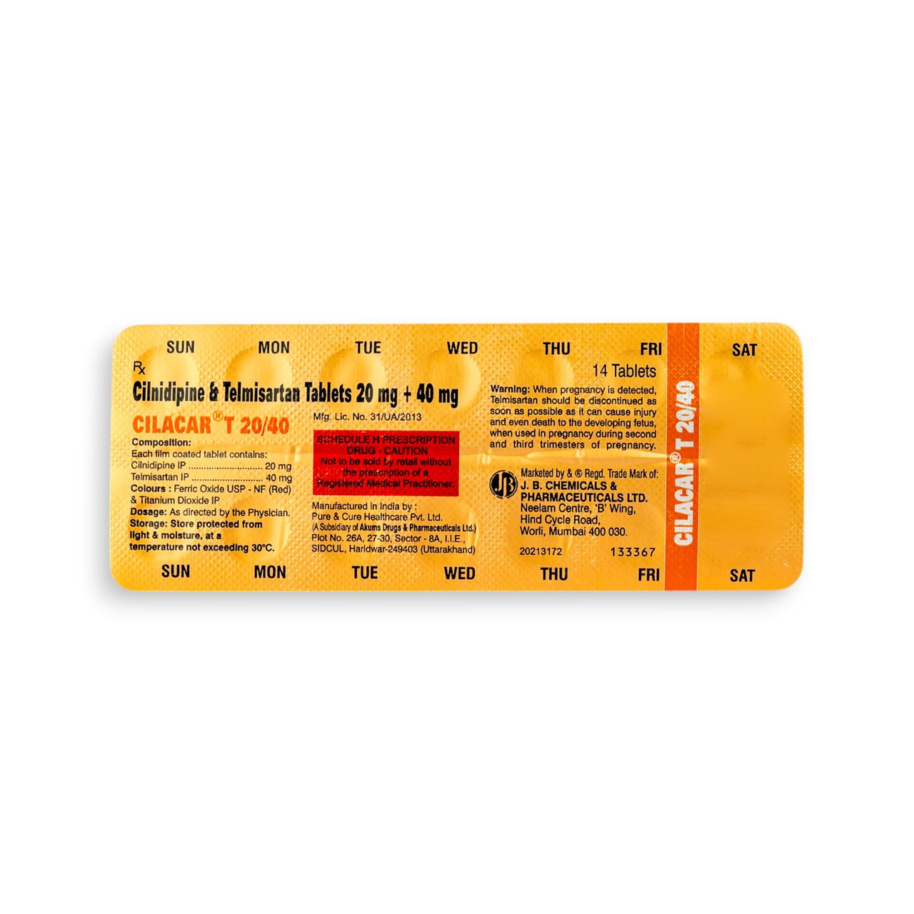 Cilacar T 20/40 Tablets