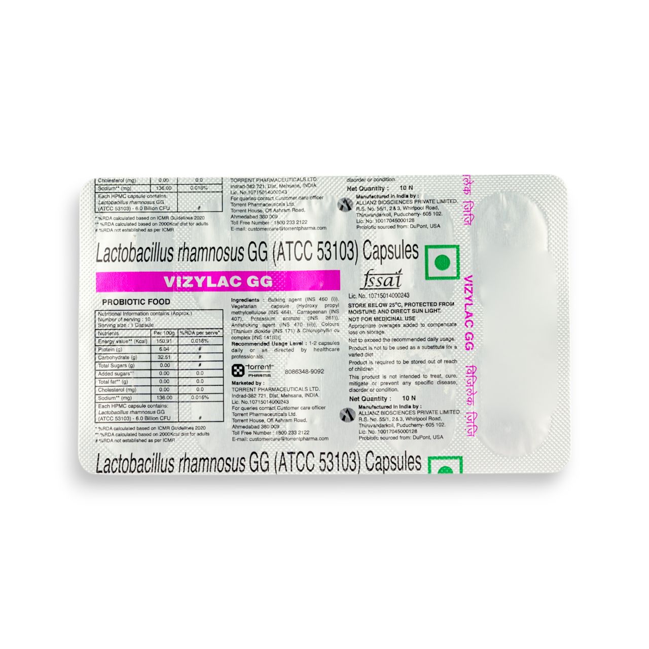 Vizylac GG Probiotic Capsule