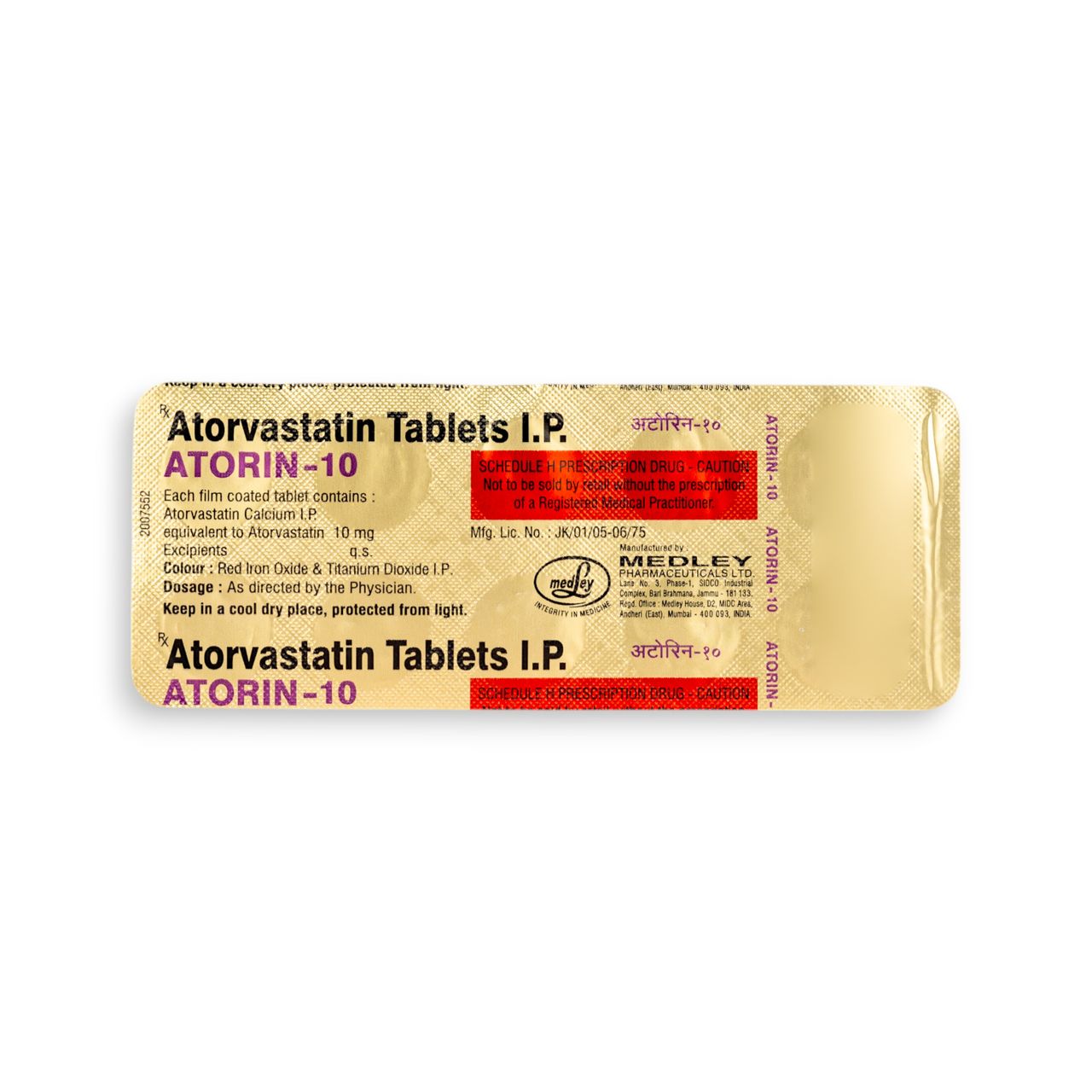 Atorin 10 Tablets