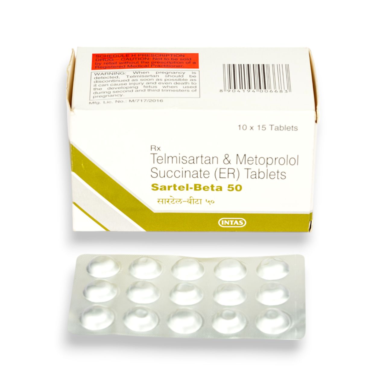 Sartel-Beta 50 Tablet ER