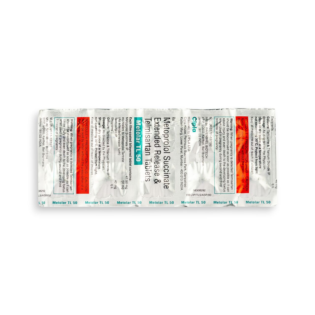 Metolar Tl 50 Tablets