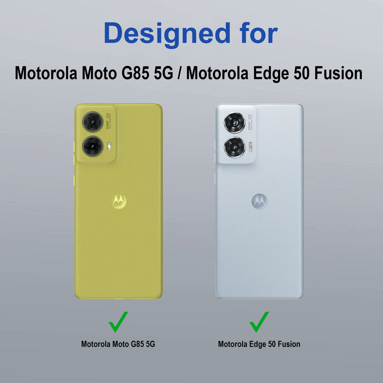 Zapcase Back Cover for Motorola G85 5G | Space-Clear