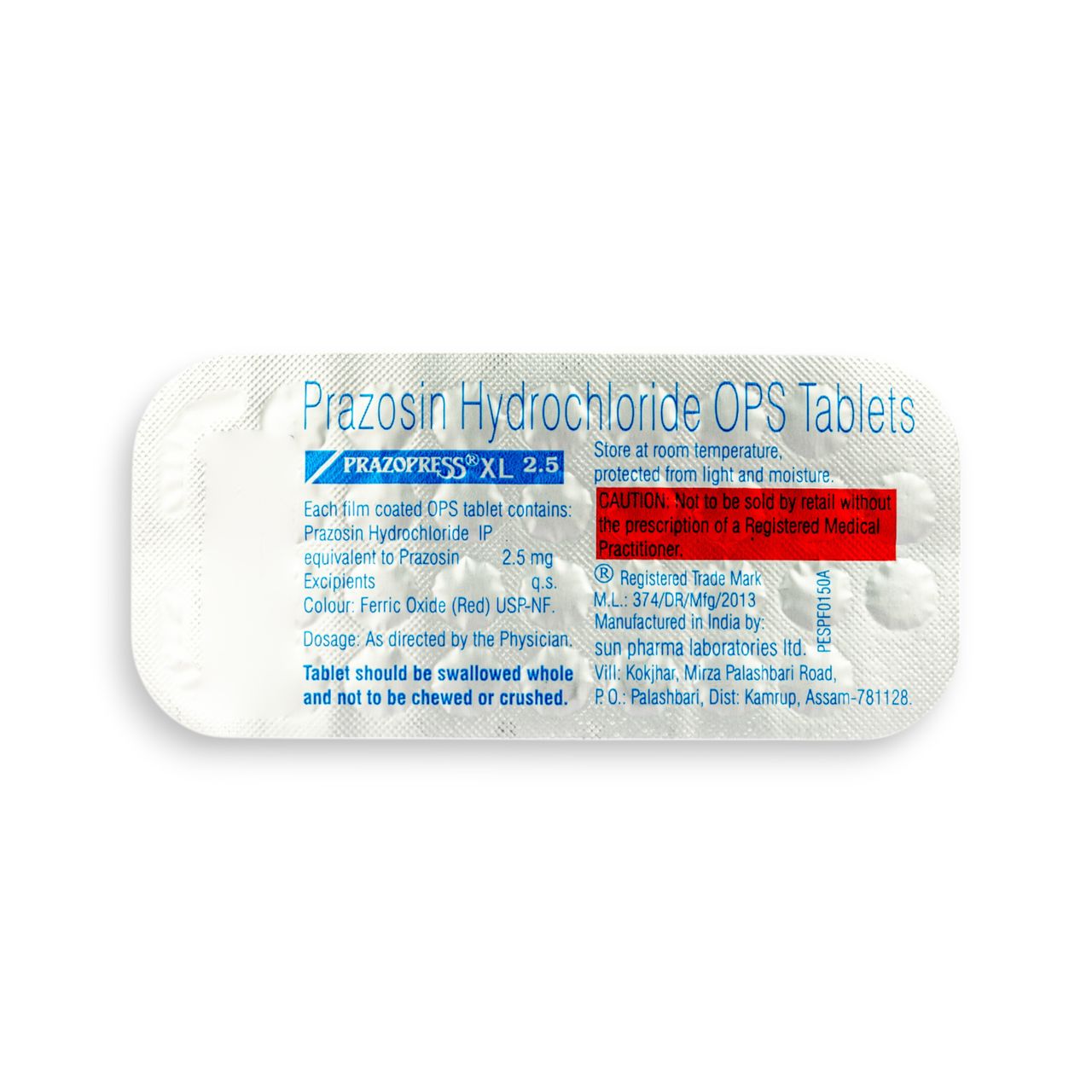 Prazopress XL 2.5 Tablets