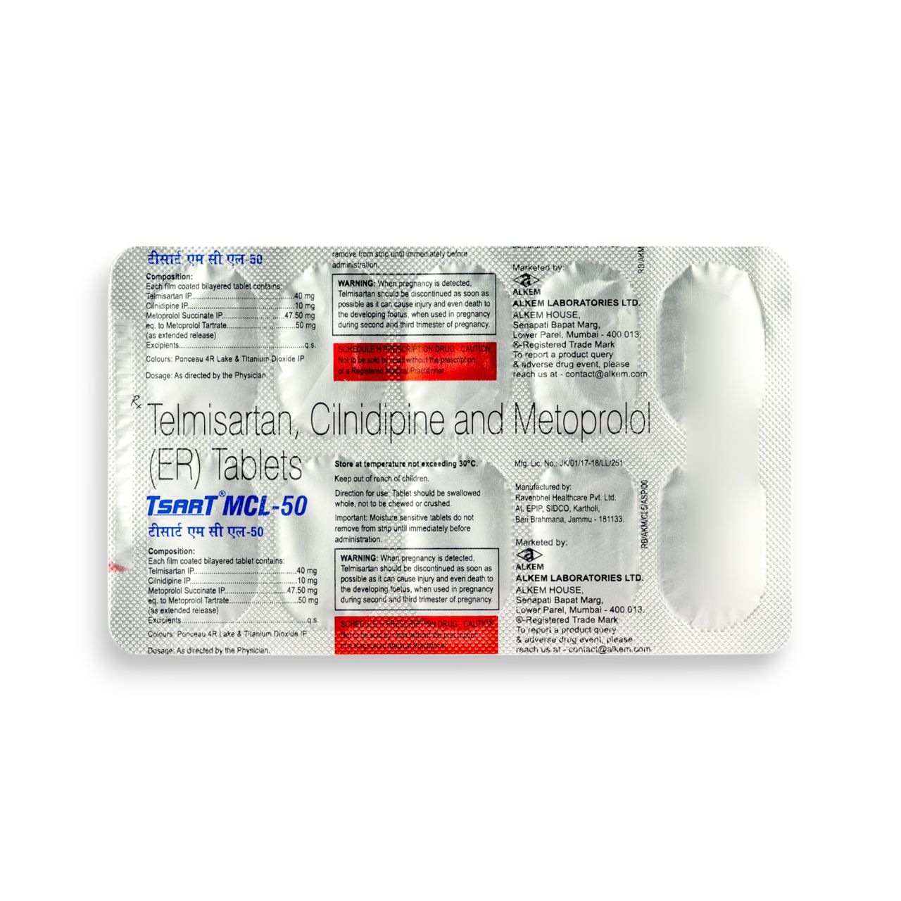 Tsart MCL-50 Tablets ER