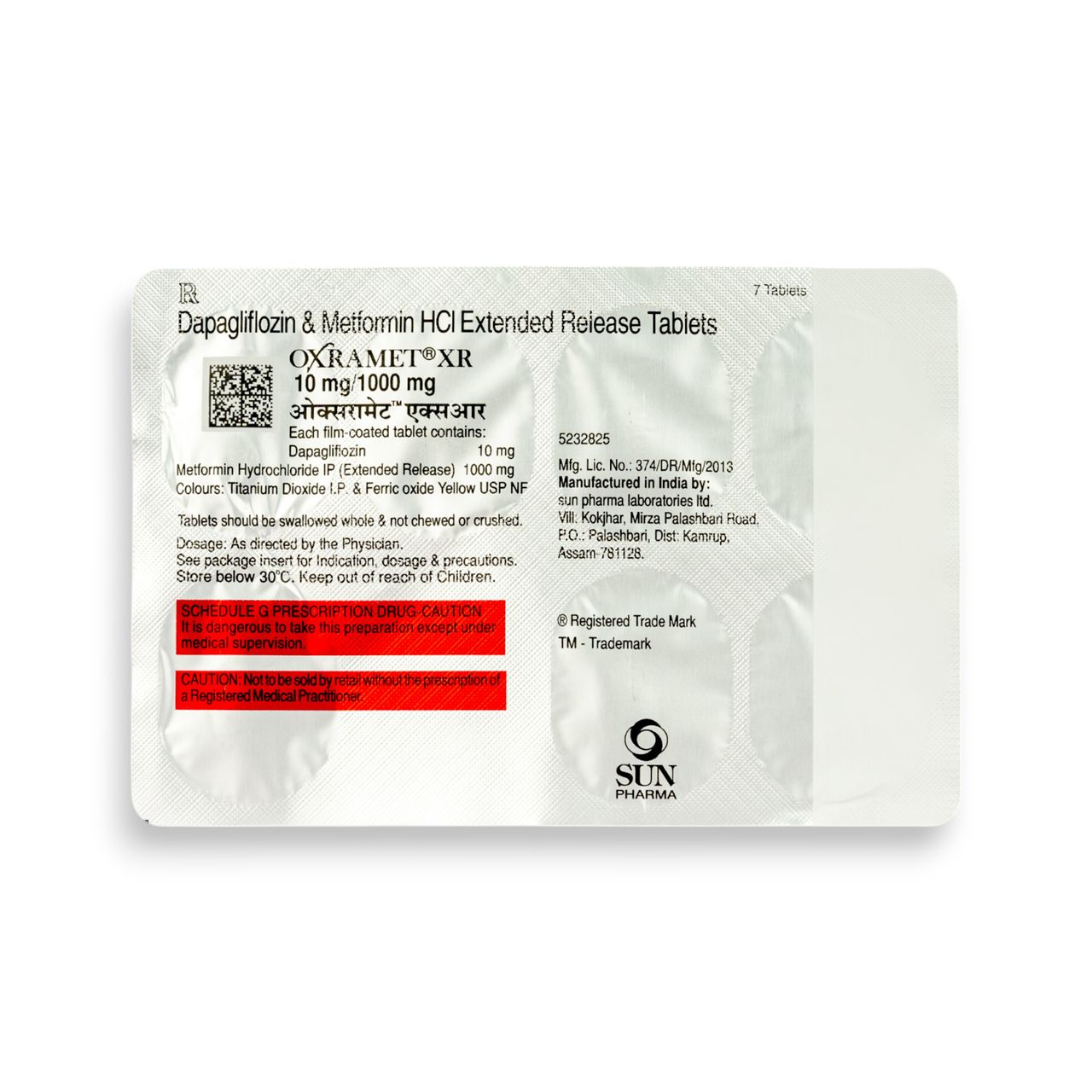 Oxramet XR 10mg/1000mg Tablets
