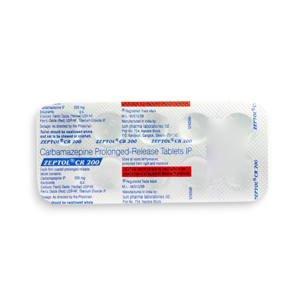 Zeptol Cr 200 Tablet