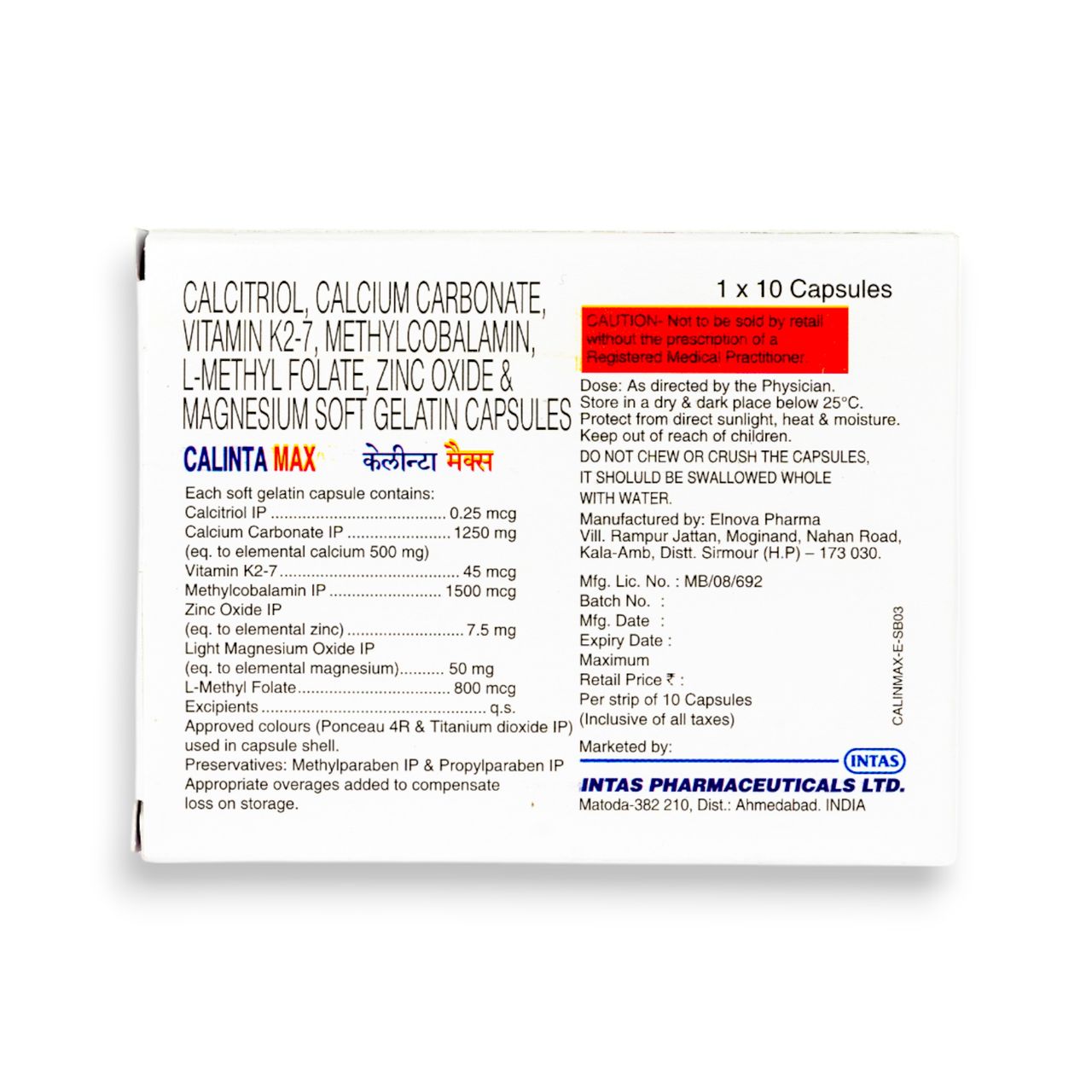 Calinta Max Soft Gelatin Capsules