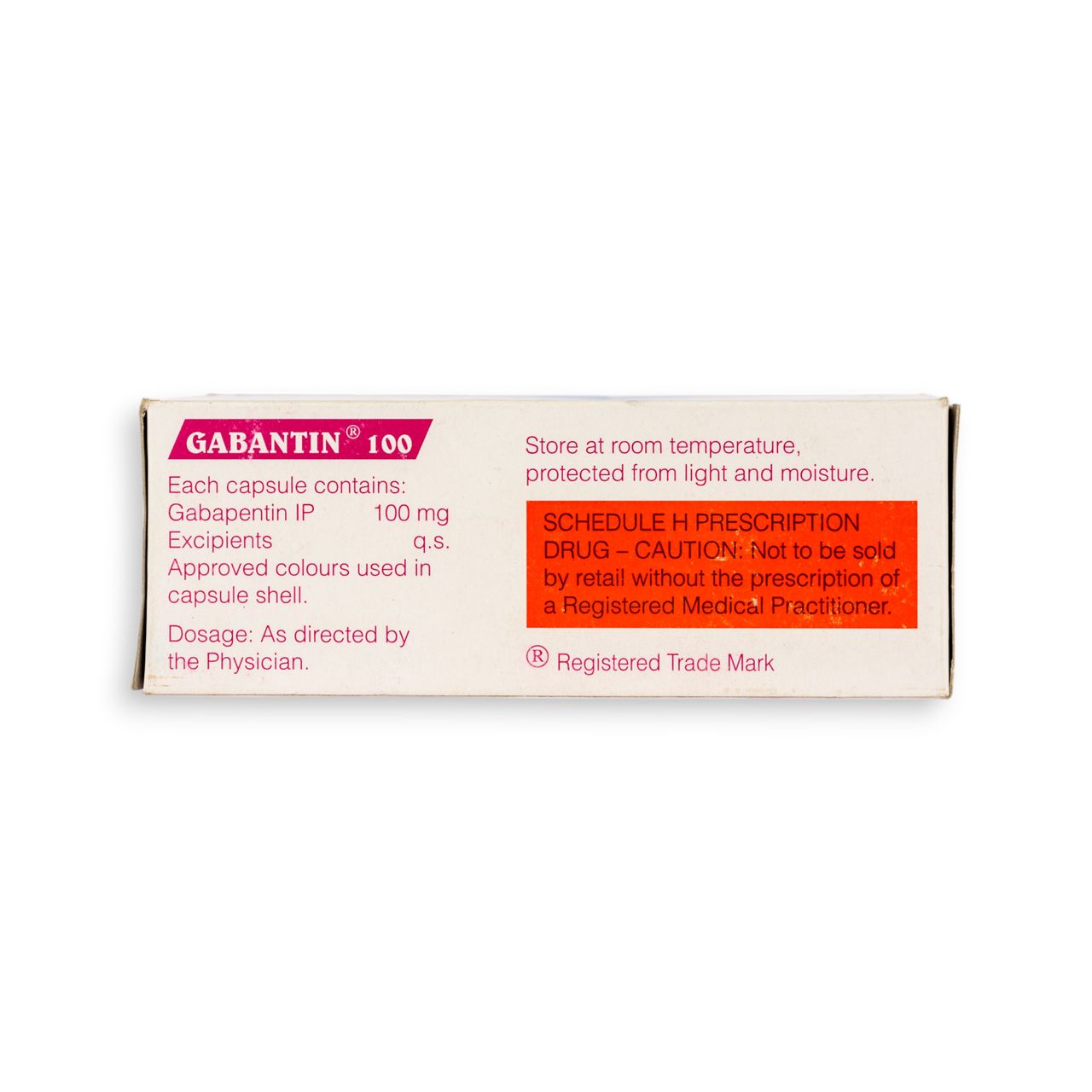 GABANTIN 100 Capsules