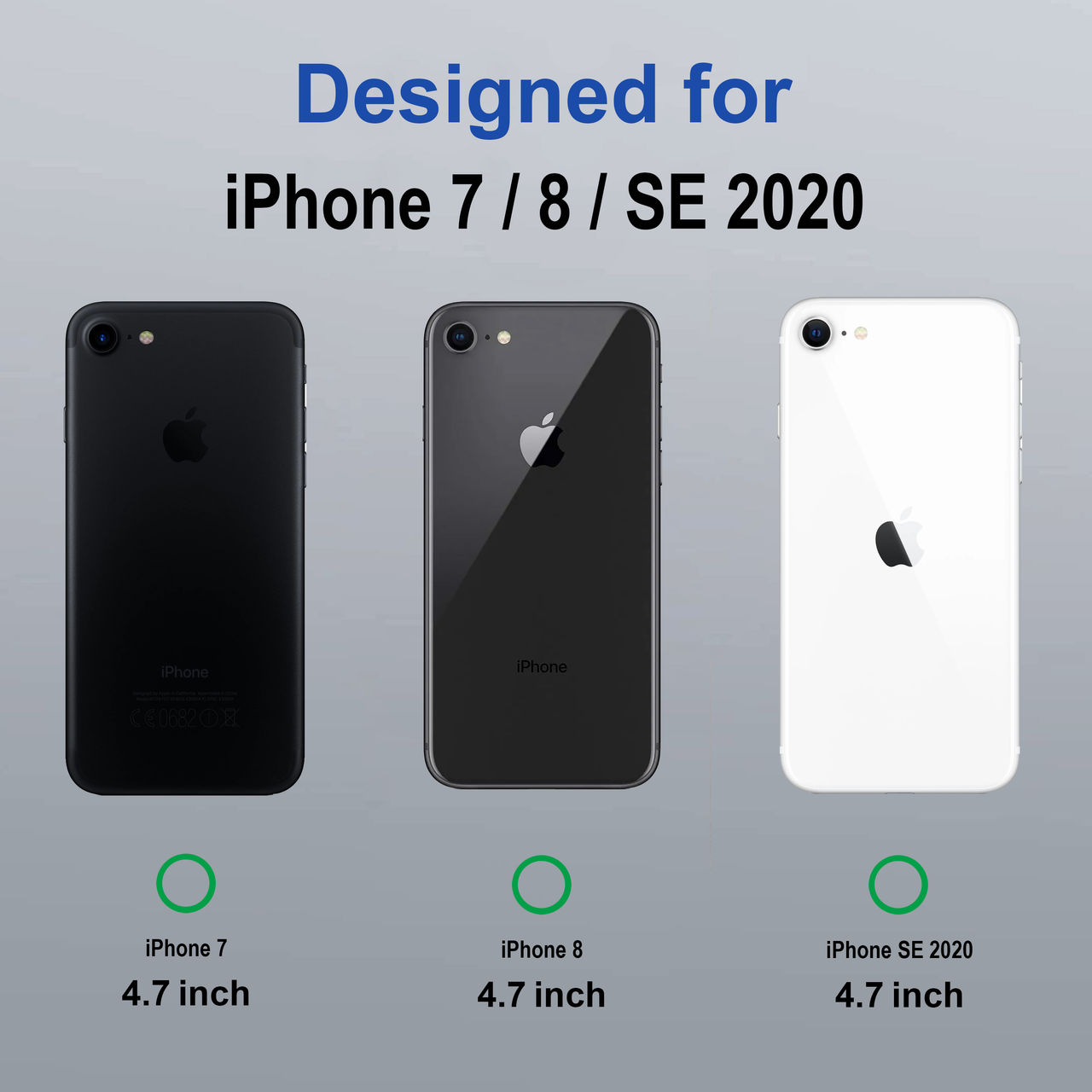 Zapcase Back Cover for Apple iPhone 7 | Apple iPhone 8 | Apple iPhone SE 2020 | MagSafe-Clear