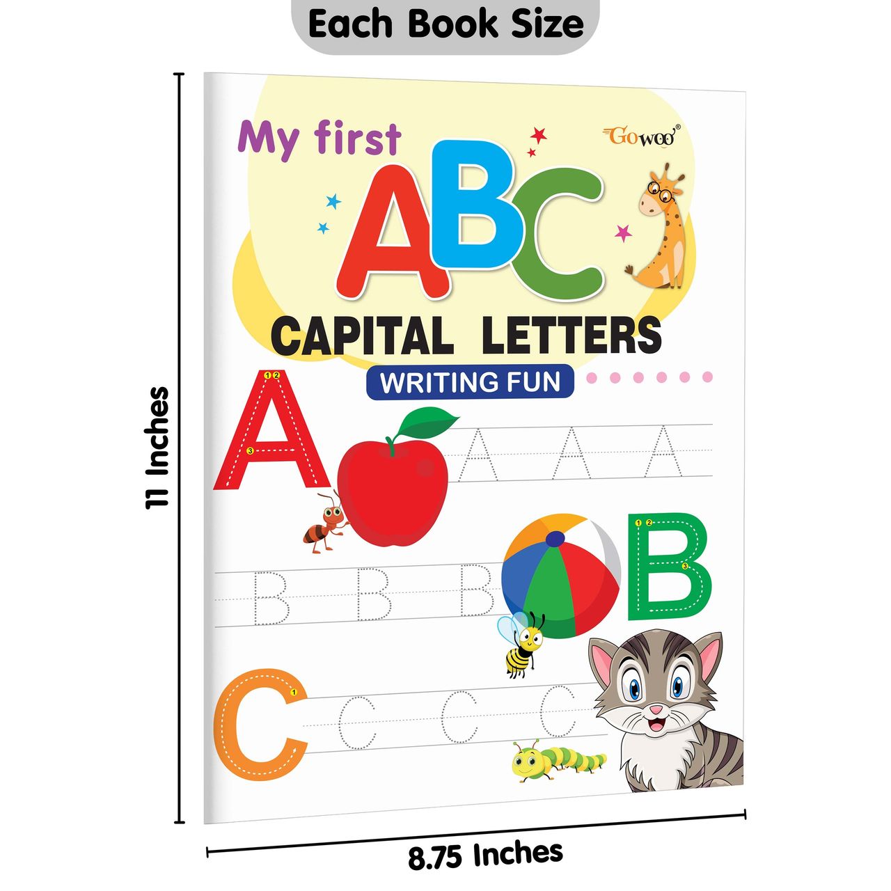 My First Capital Letters Abc | Small Letters Abc | Numbers 1-20 & Line Tracing Patterns Writing Fun