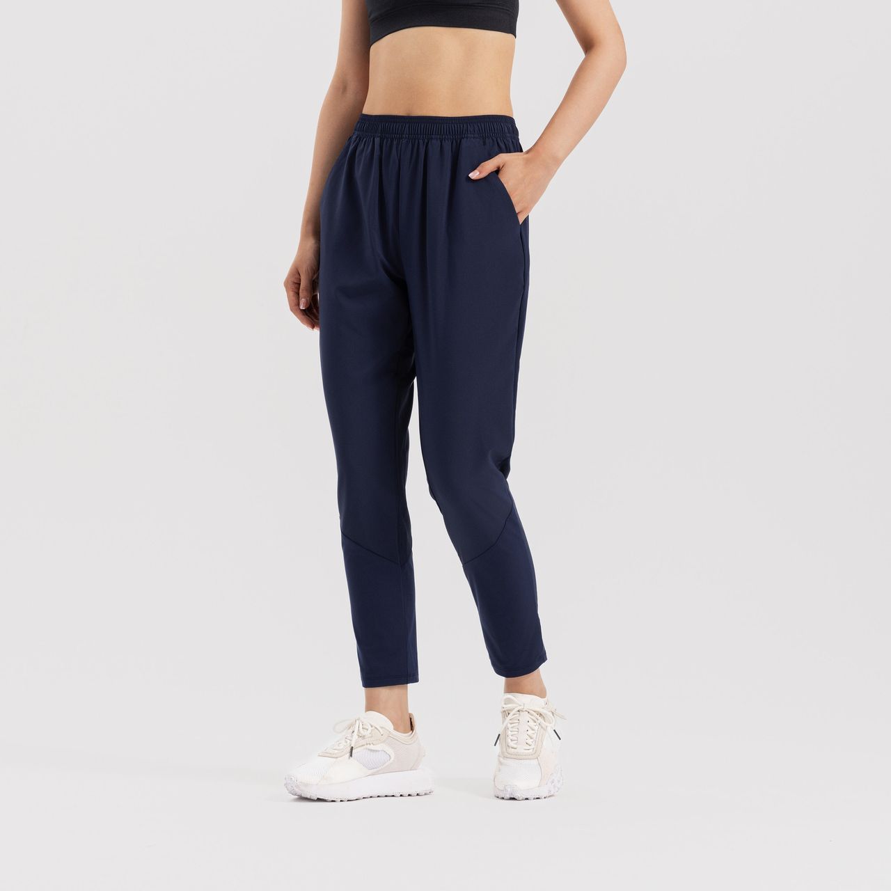Decathlon | Womens Cotton Training Trackpants - Blue, L