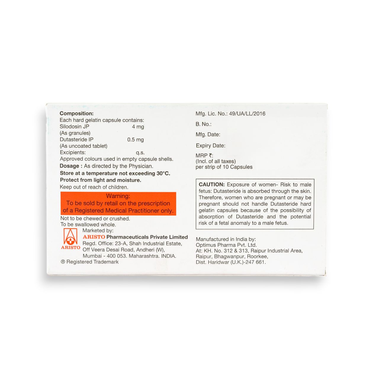 Prostagard D4 Capsules