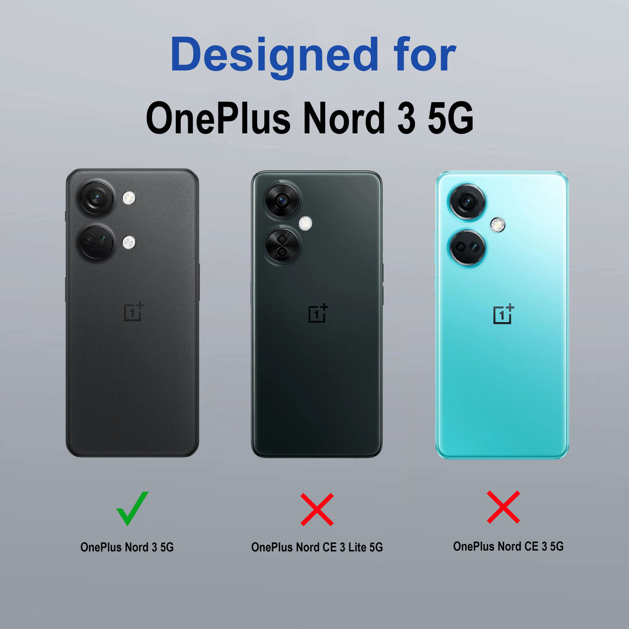 Zapcase Back Cover for OnePlus Nord 3 5G | Space-Clear