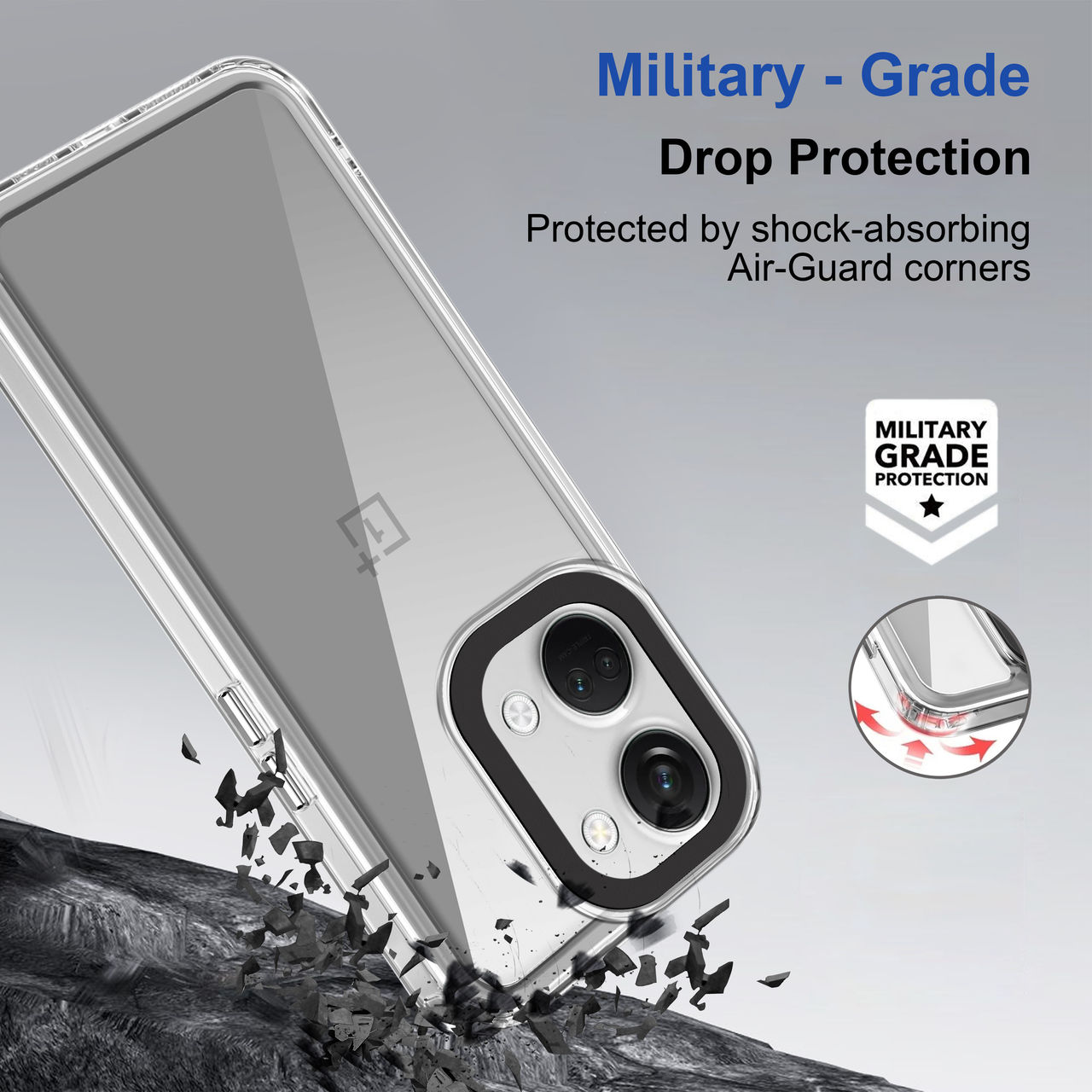 Zapcase Back Cover for OnePlus Nord 3 5G | Space-Clear