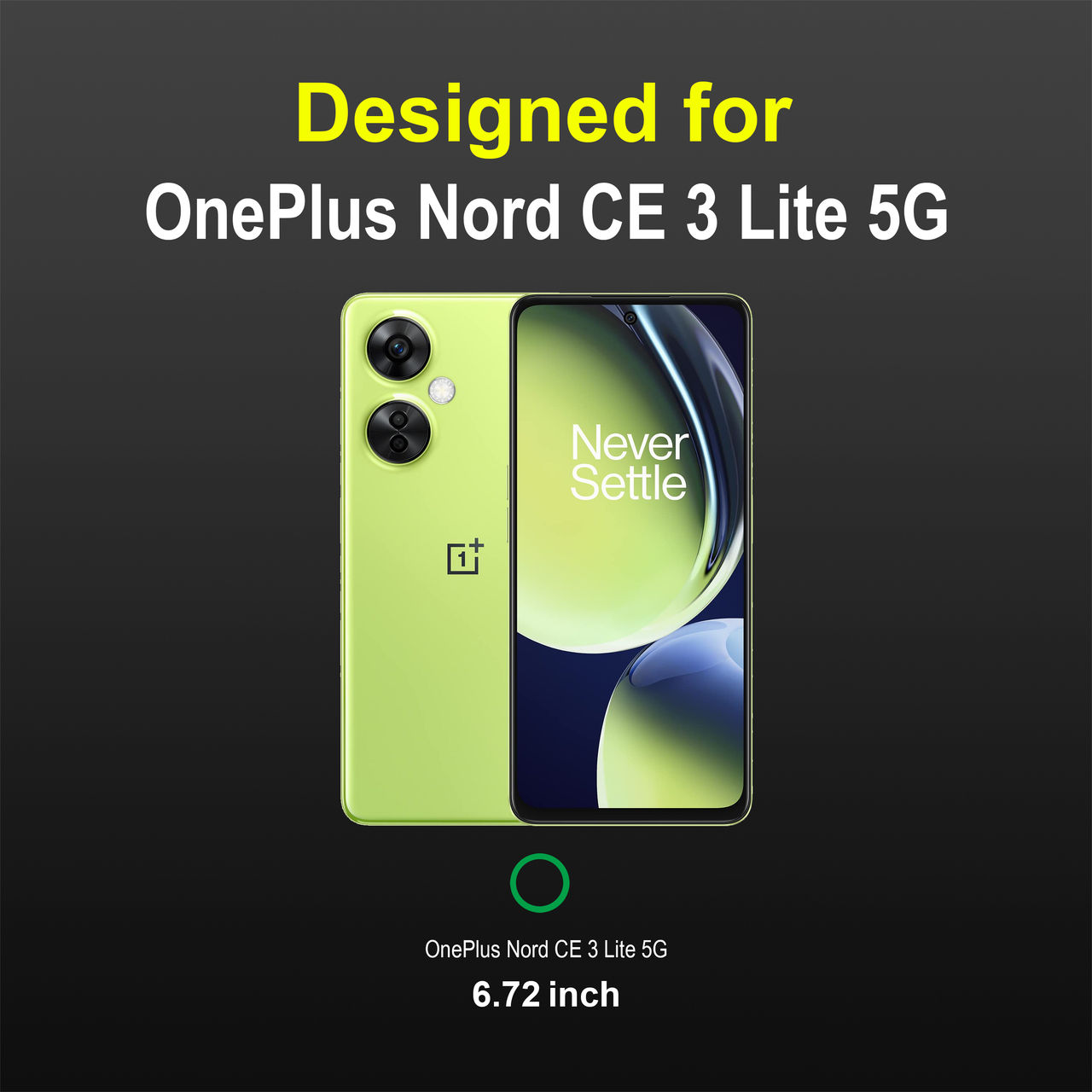 Zapcase Back Cover For Oneplus Nord Ce 3 Lite 5G (Magic-Black)