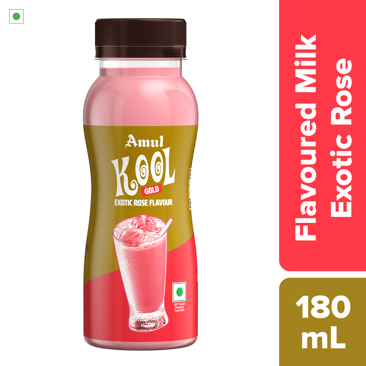 Amul Gold Kool Exotic Rose Flavoured Milk 180 ml Combo