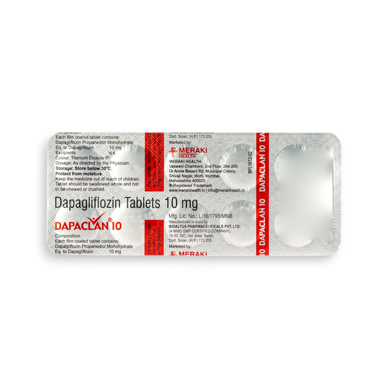 Dapaclan 10 Tablets