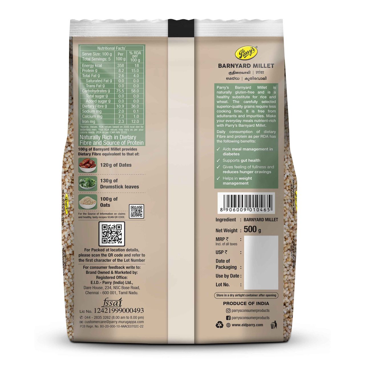 Parry's Barnyard Millet