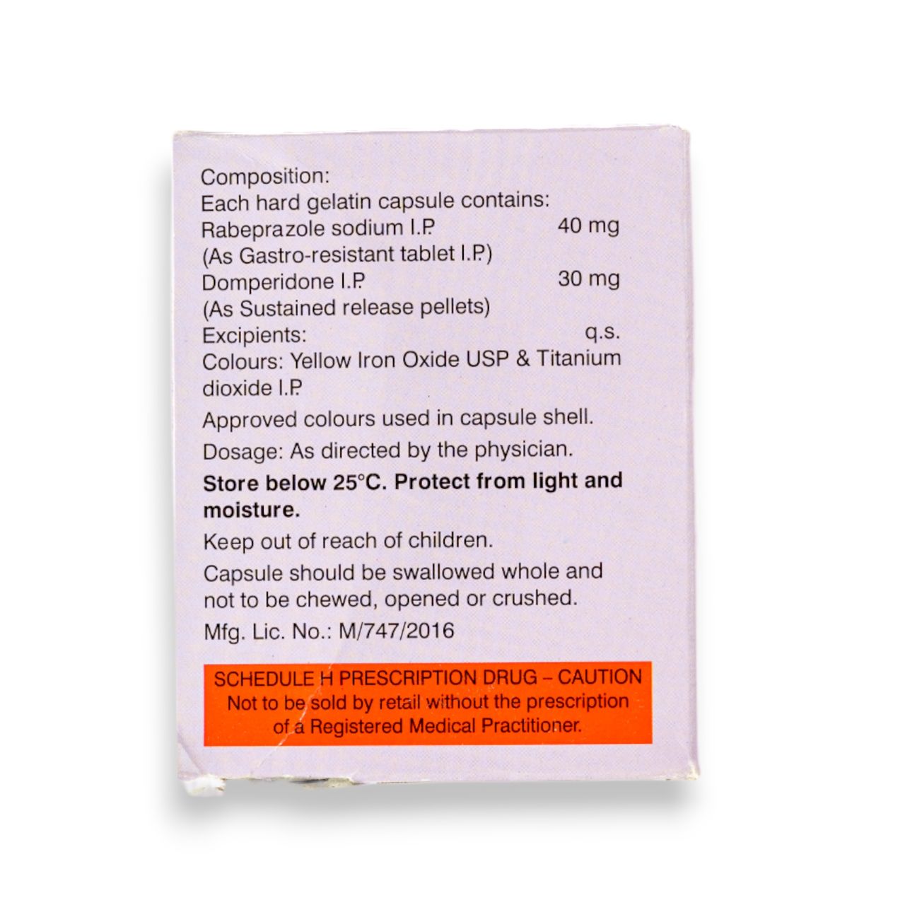 Rablet D 40 Capsules SR