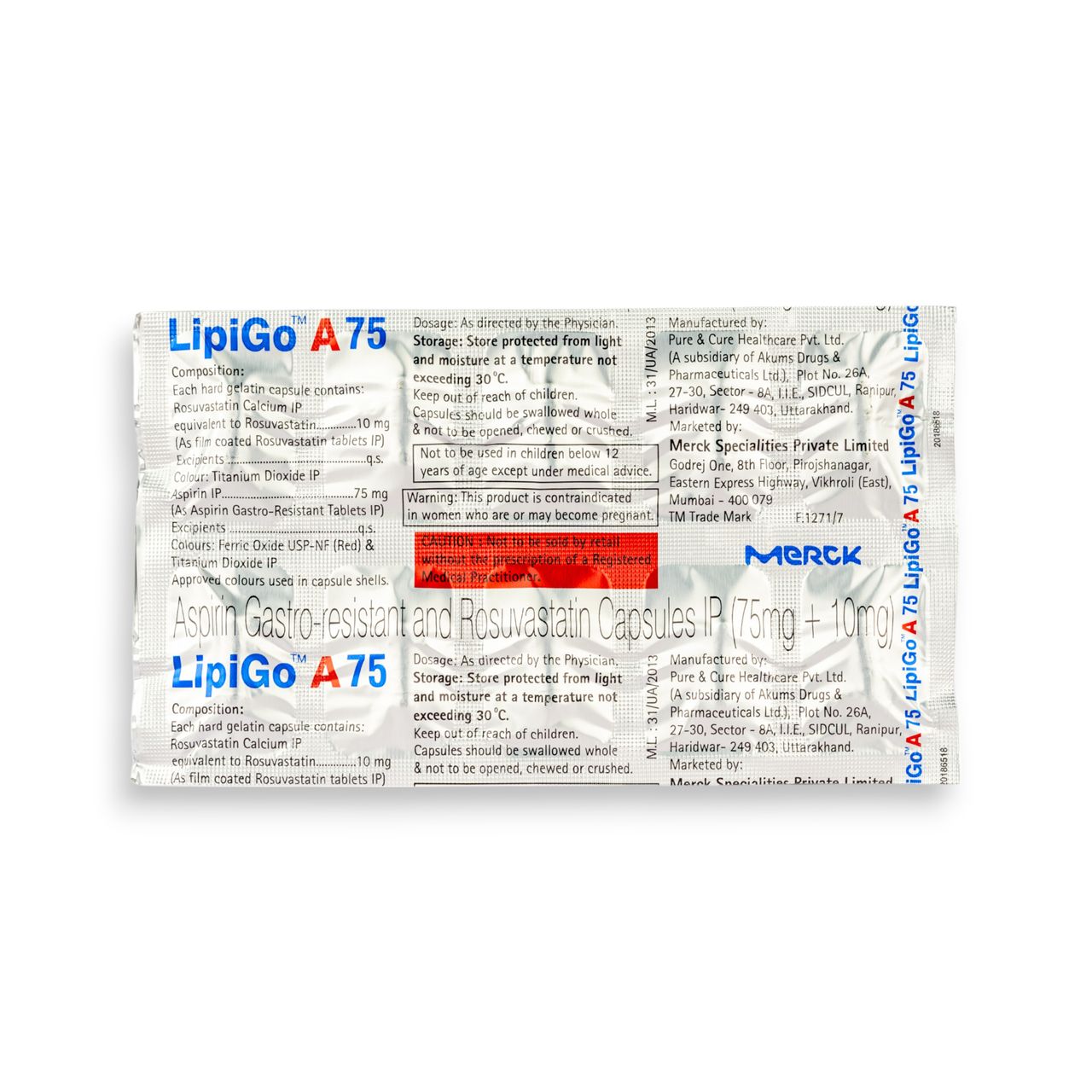 Lipigo A 75 Capsules