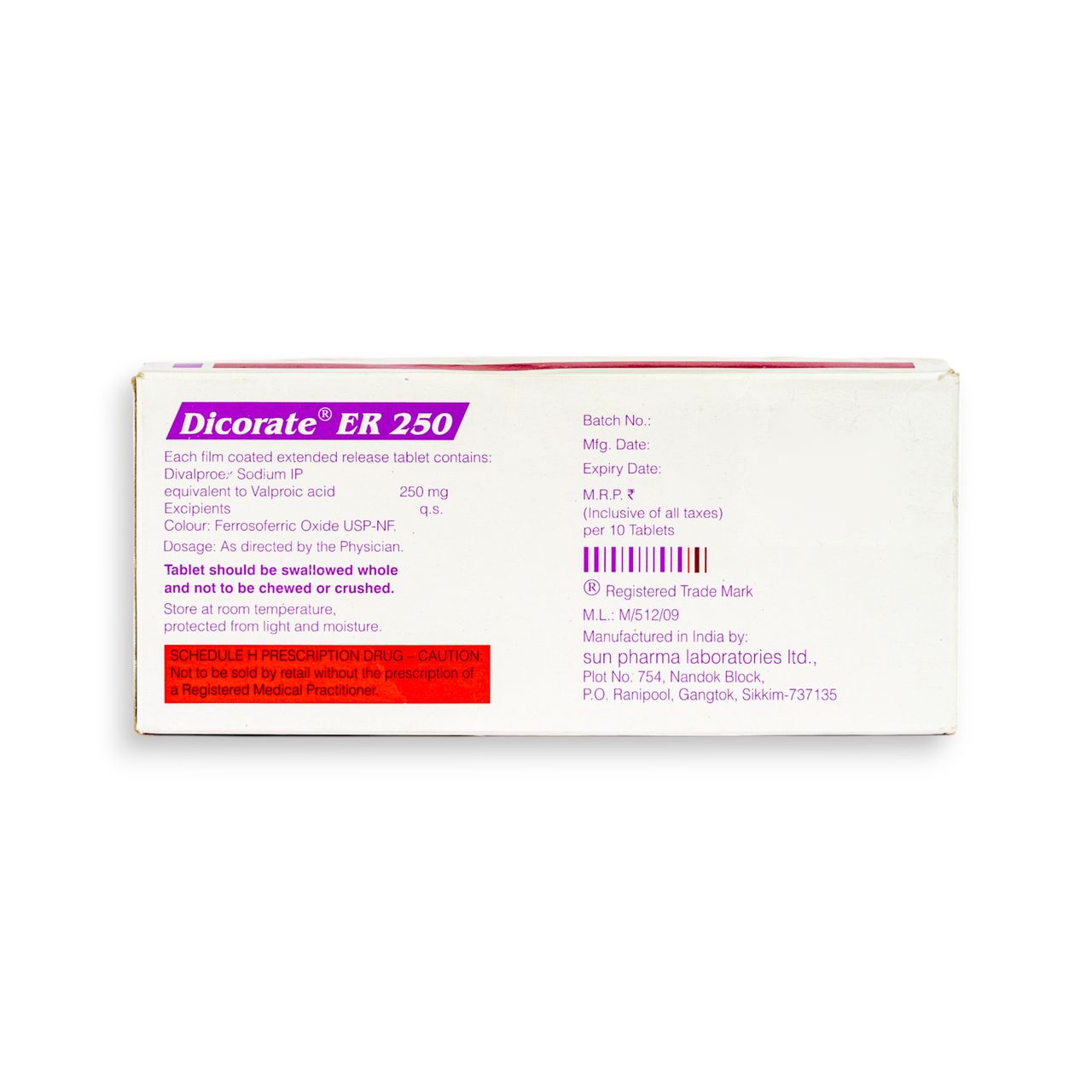 Dicorate ER 250 Tablet