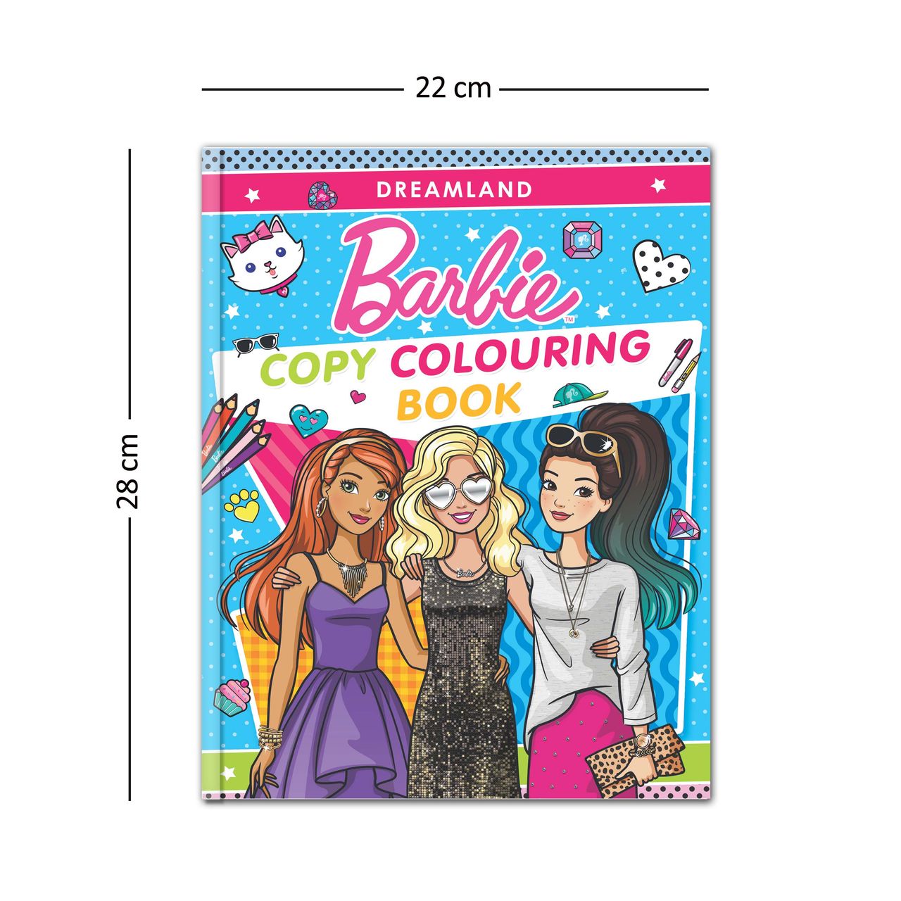 Dreamland Barbie Copy Colouring Books Pack of 6 | Gift for kid | Gift Pack | Barbie Book, 144 Pages