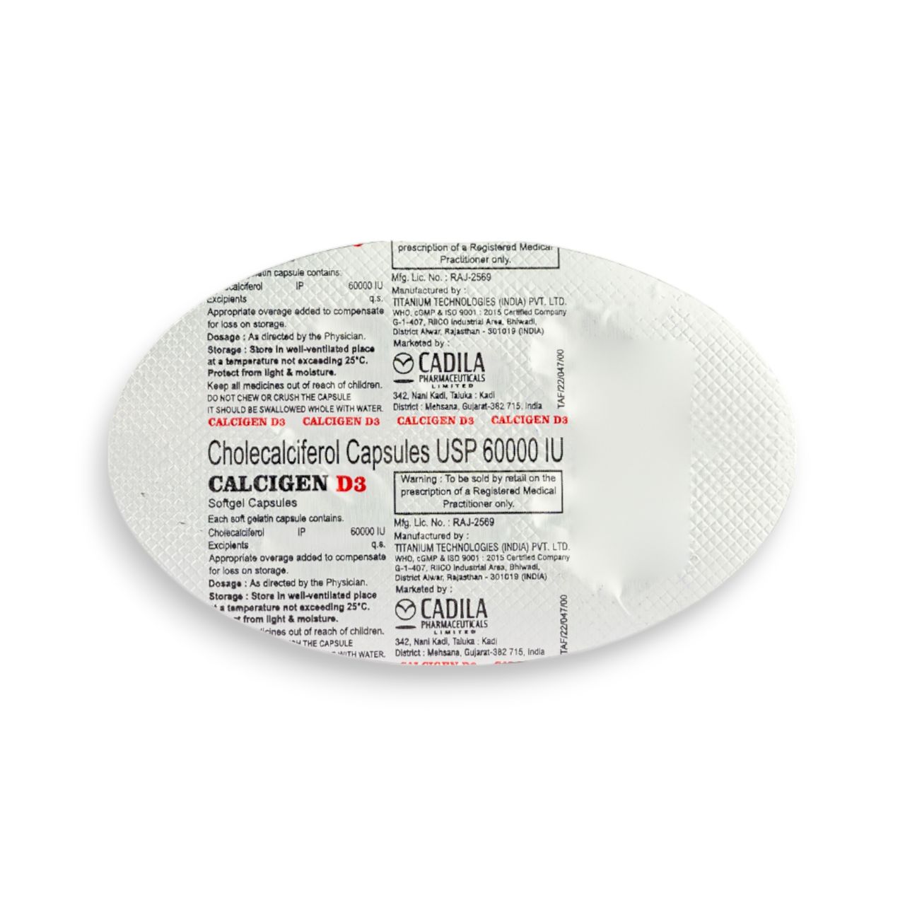 Calcigen D3 Capsules