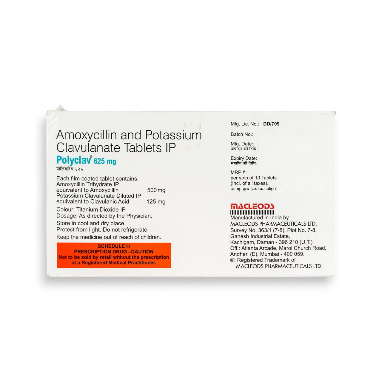 Polyclav 625Mg Tablet