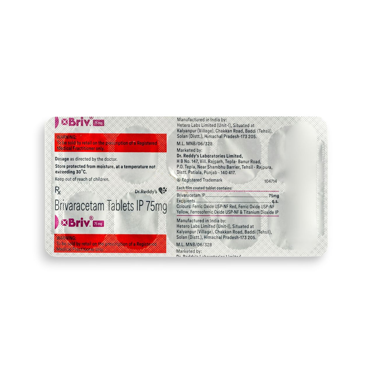 Briv + 75 mg Tablets