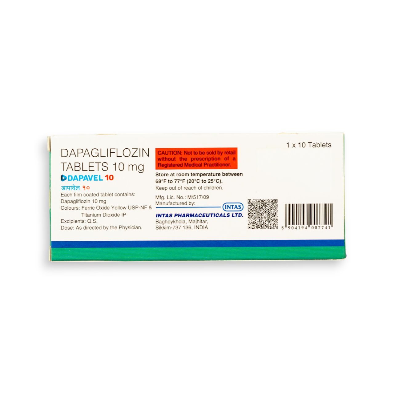 Dapavel 10 Tablets