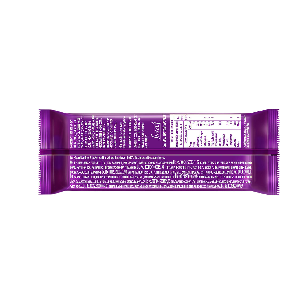 Britannia The Original Bourbon | Creme Biscuit With Chocolate 99 g Combo