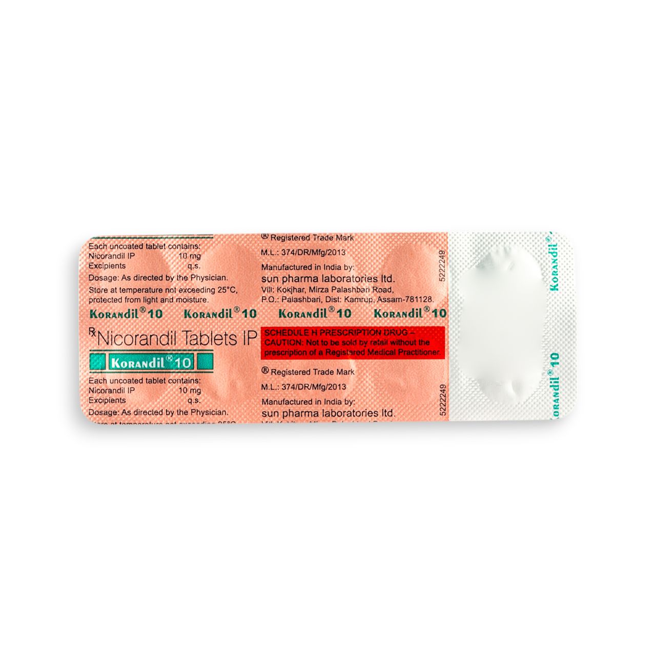 Korandil 10 Tablets