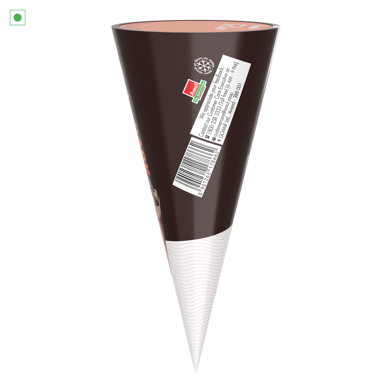 Amul Ice Cream Tricone Dark Choco Ice Cream Cone