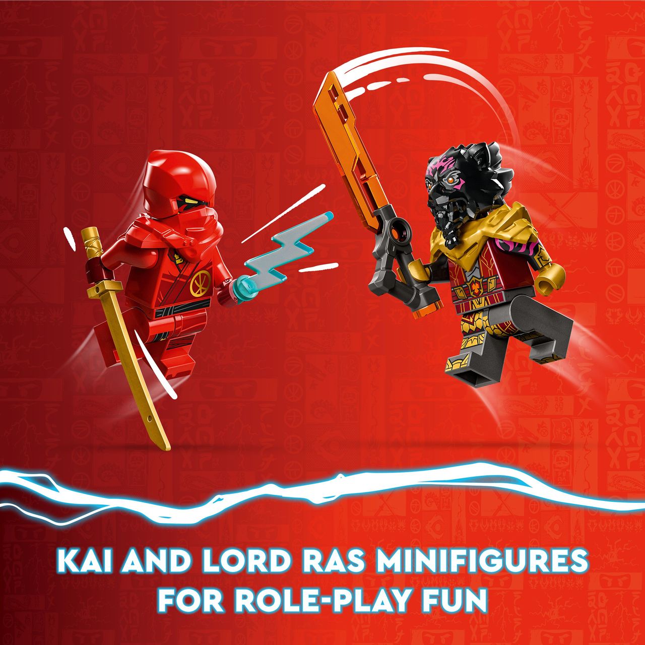 Lego Ninjago Kai & Ras's Car&Bike Battle Building Toy Set (103 Pieces)