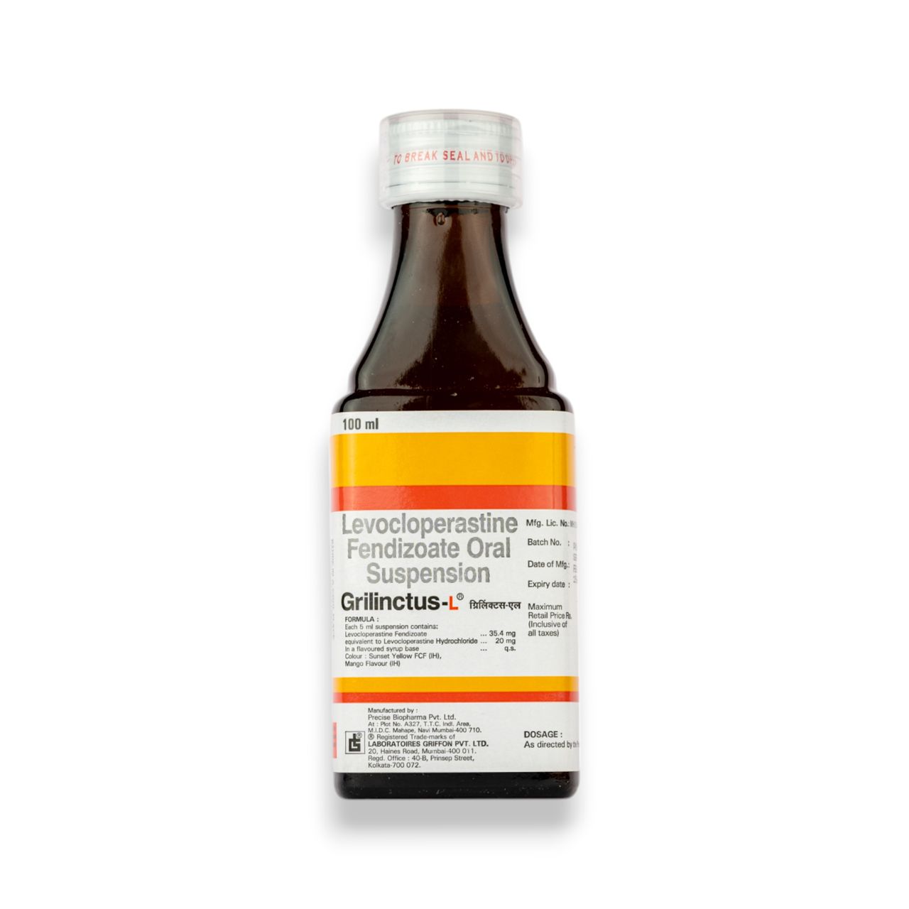 Grilinctus L Oral Suspension