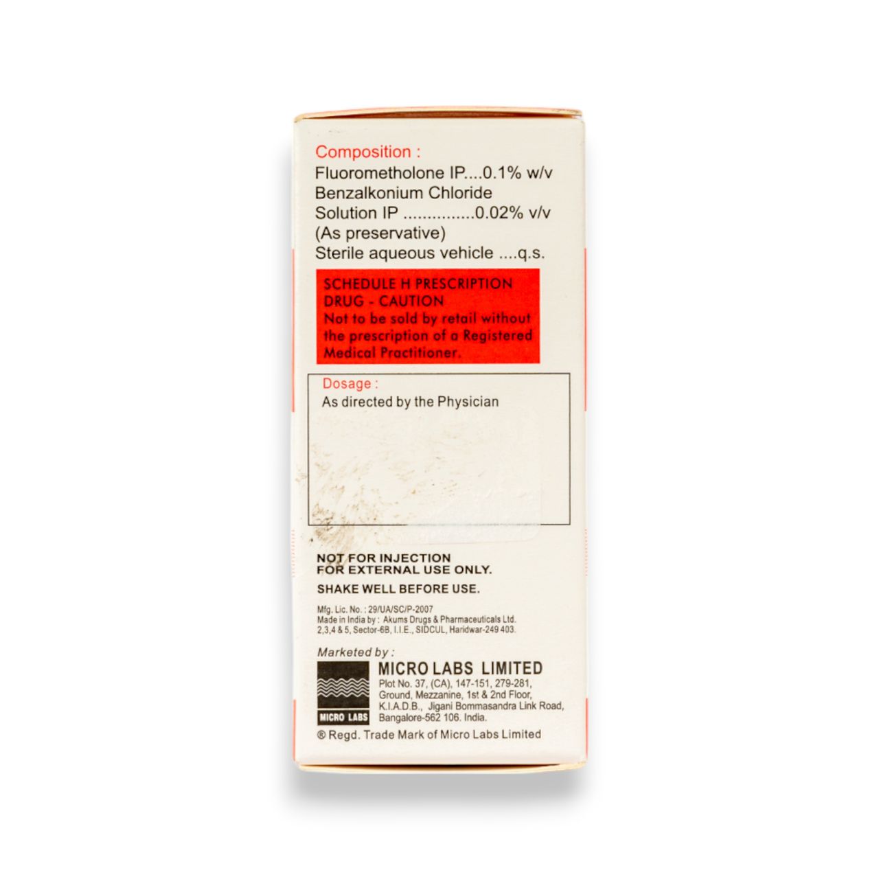Flurisone 0.1% Eye Drops