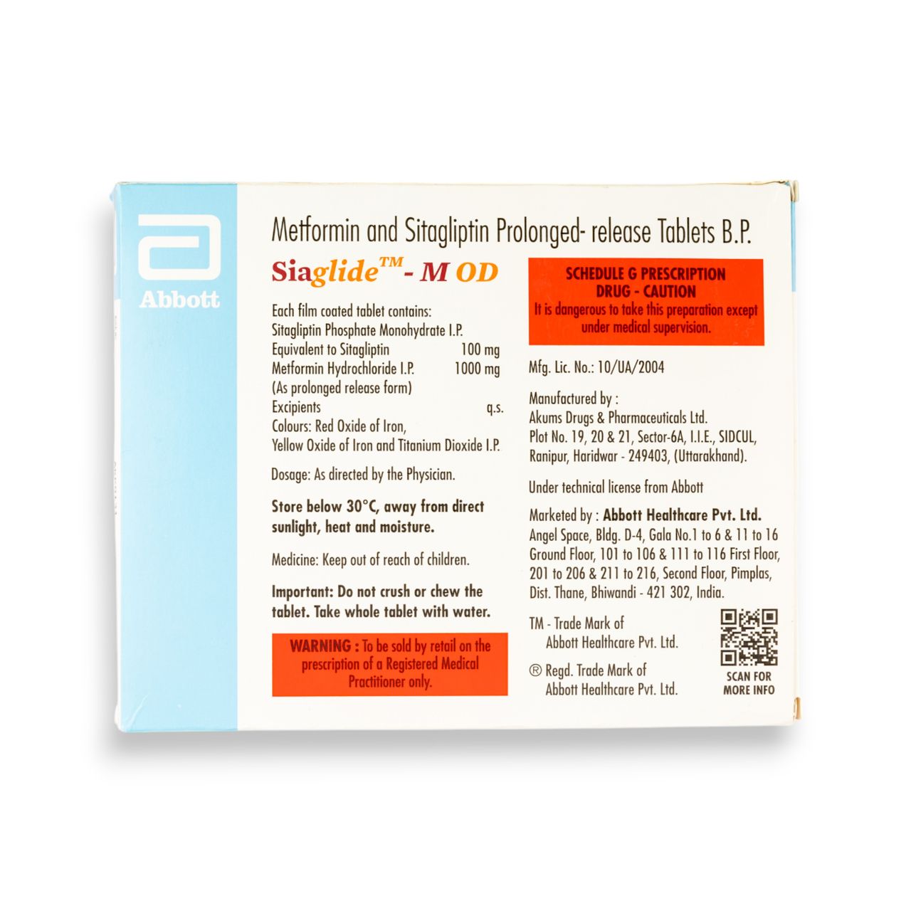Siaglide-M OD Tablets PR