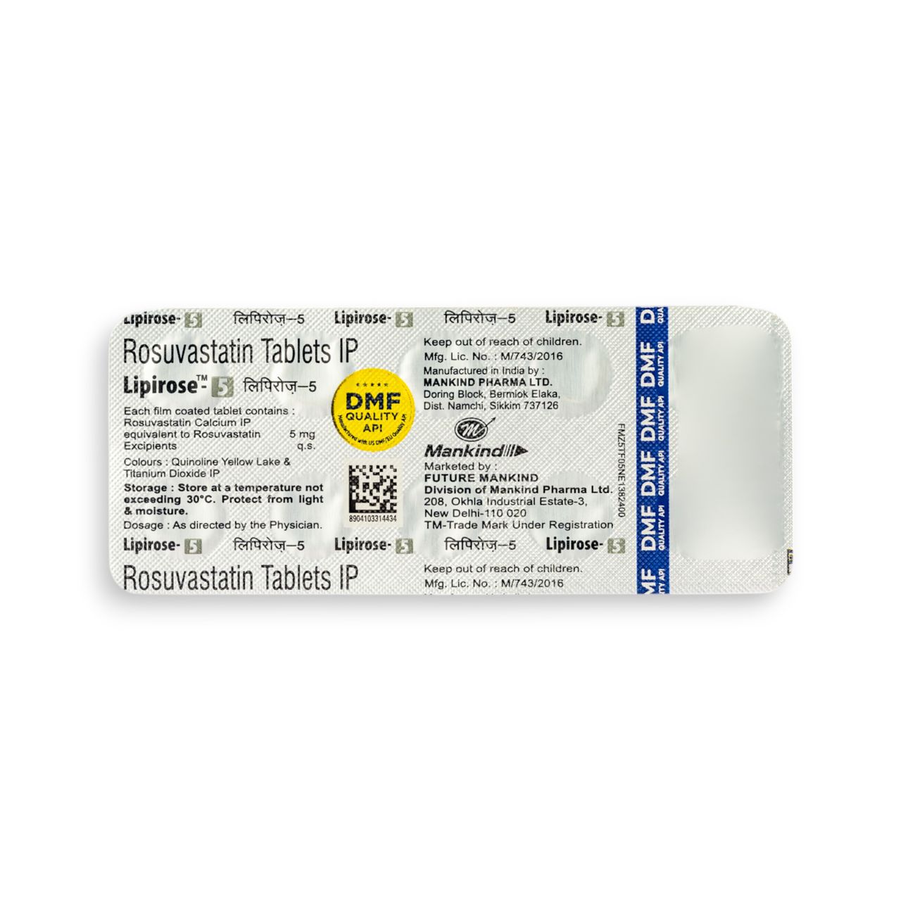 Lipirose-5 Tablets