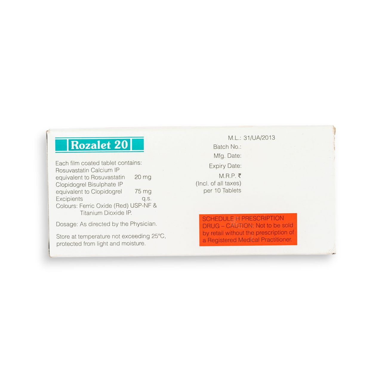 Rozalet 20 Tablets