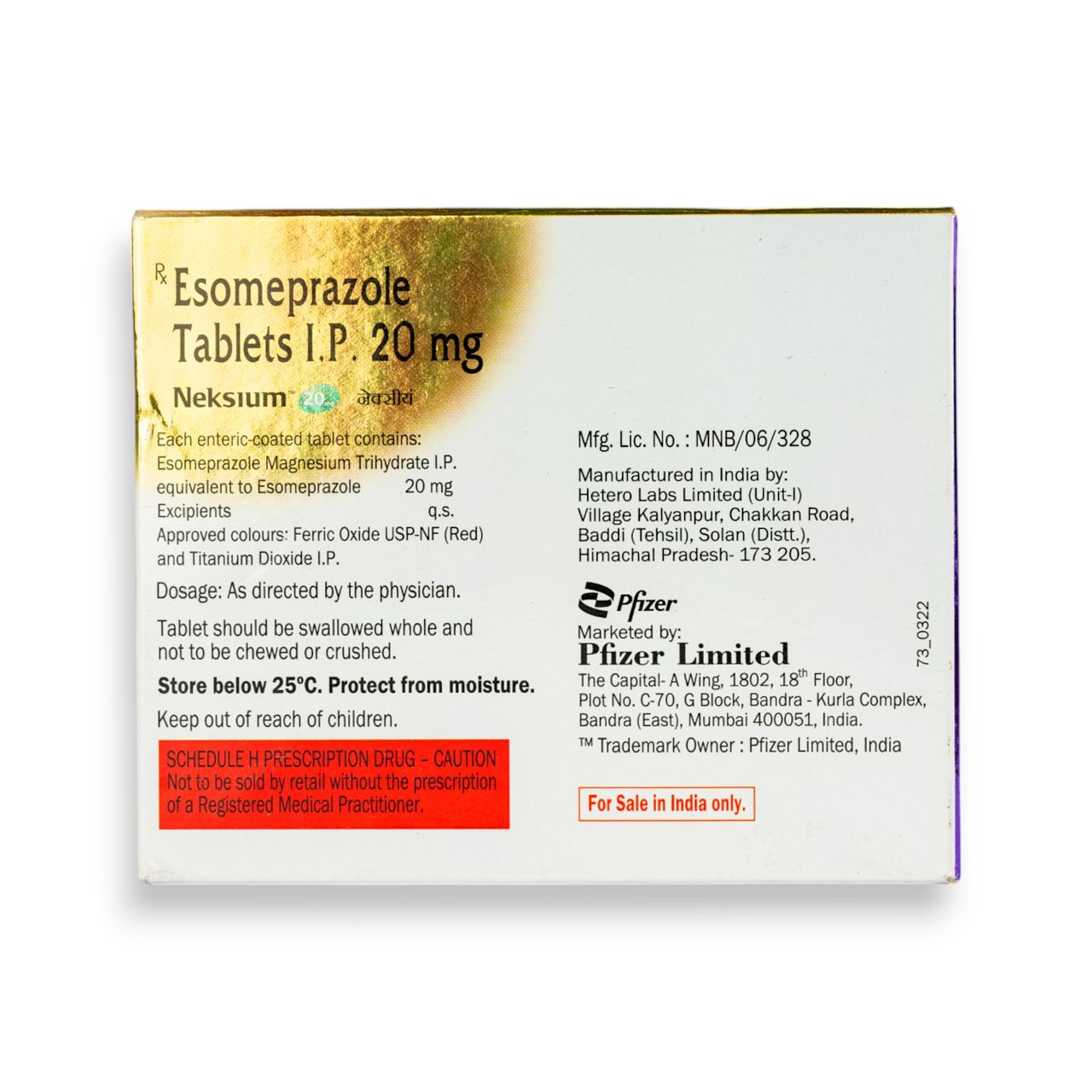 Neksium 20mg Tablets