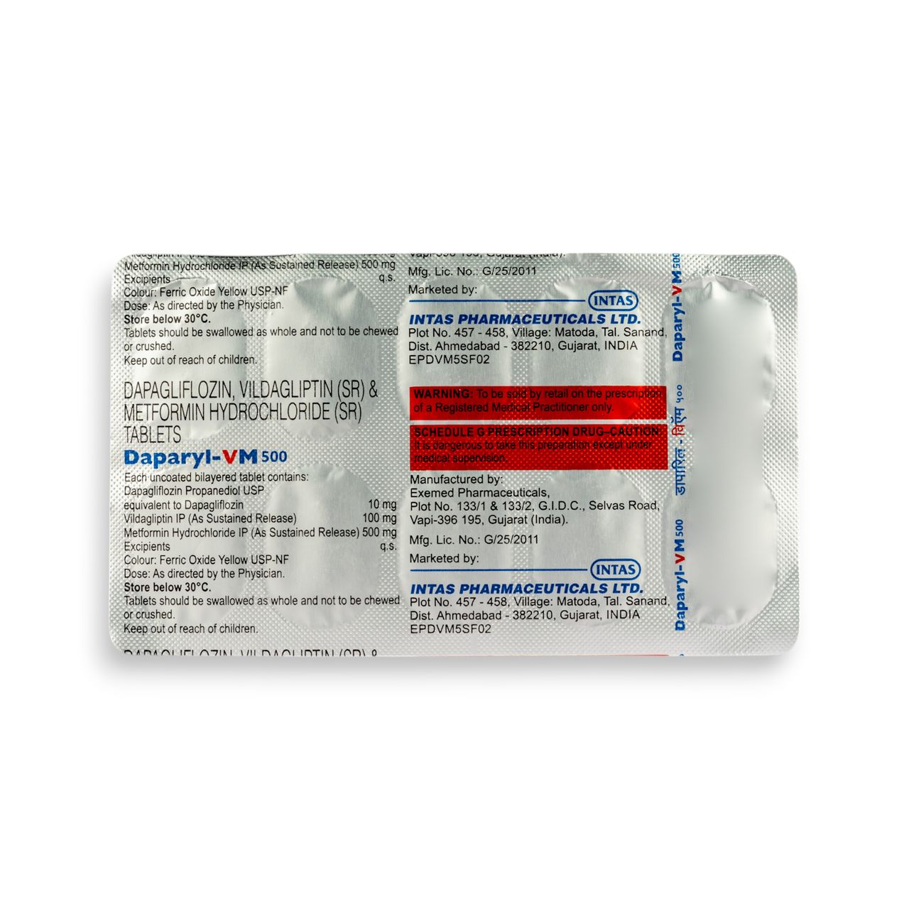 Daparyl-VM 500 Tablets