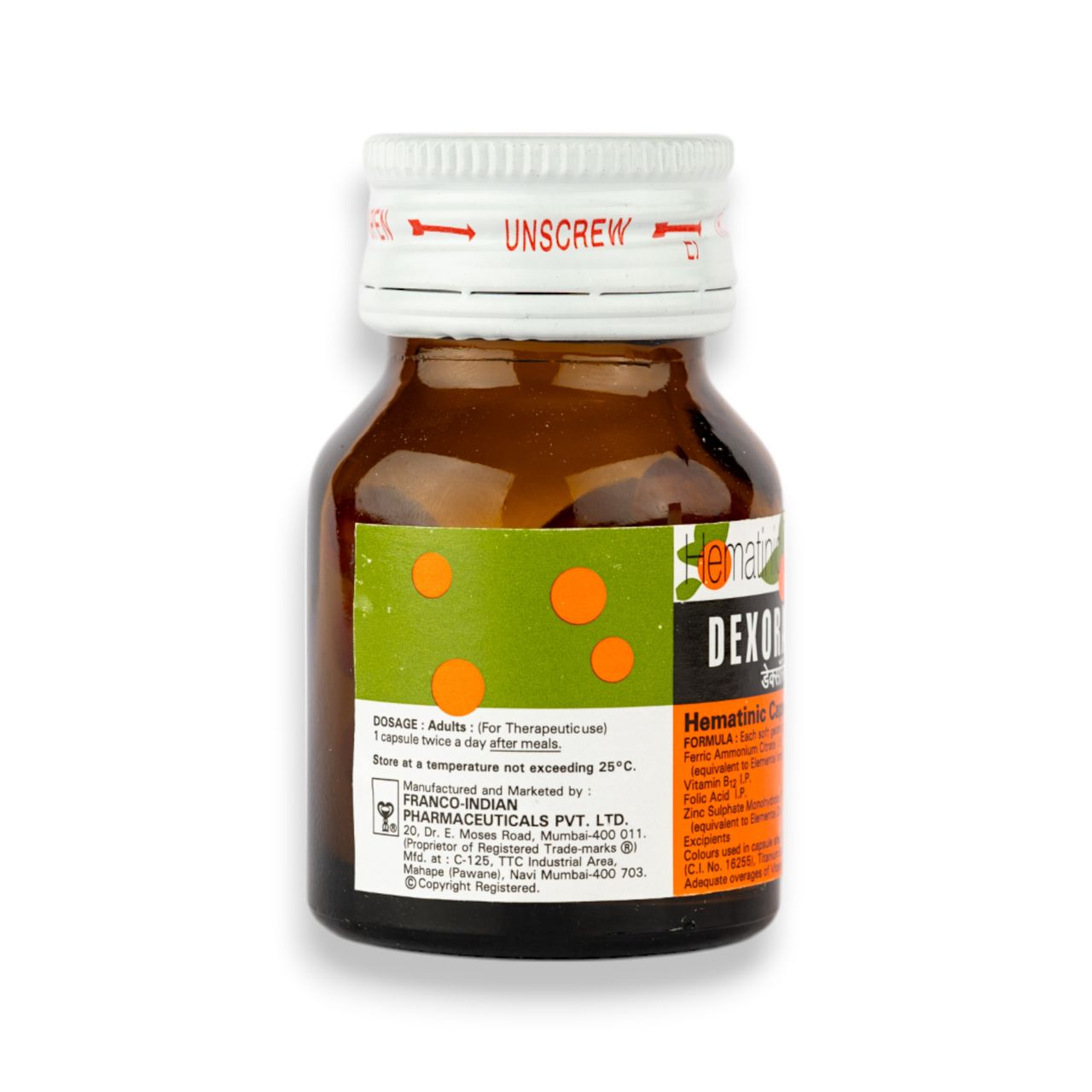 Dexorange Hematinic Capsules