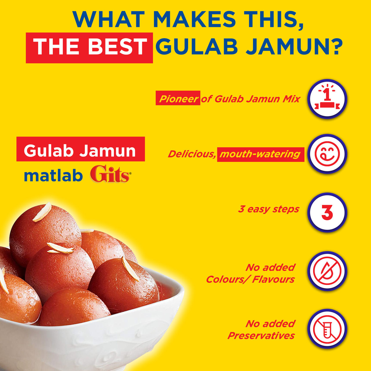 Gits Gulab Jamun Instant Dessert Mix