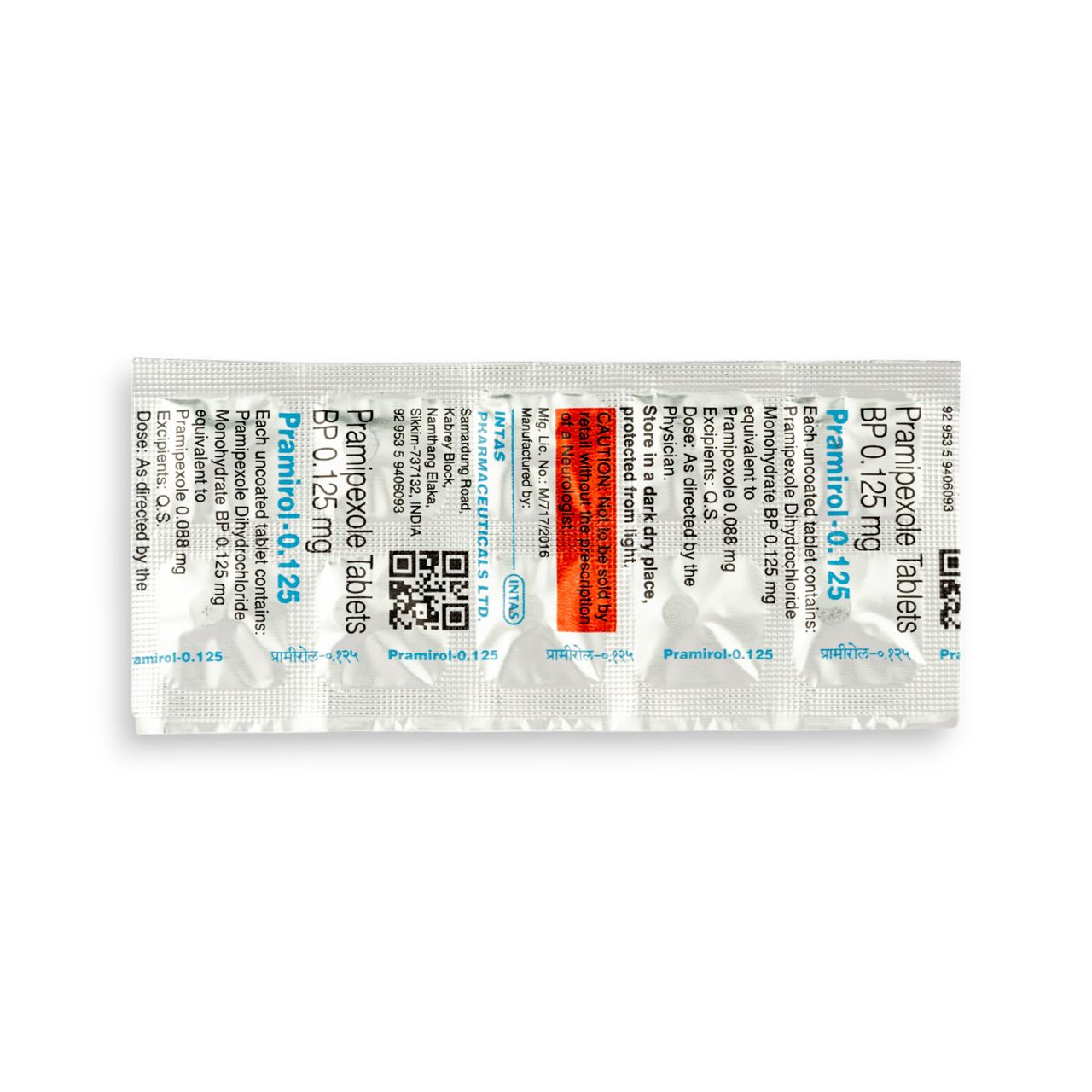 Pramirol 0.125 Tablet