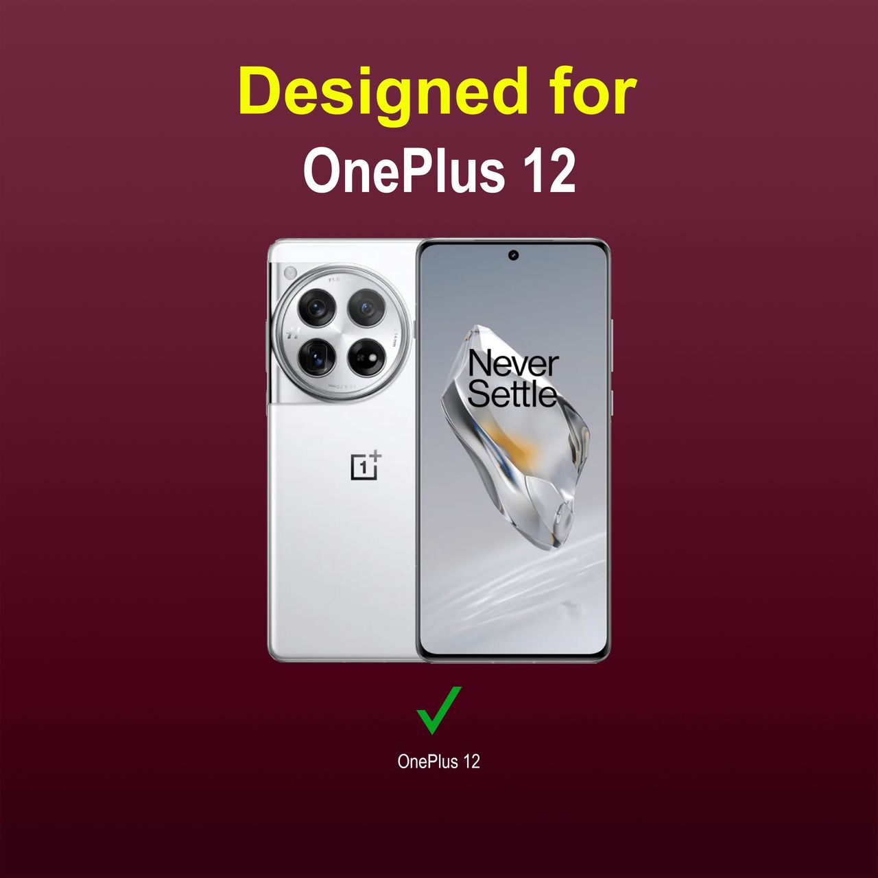 Zapcase Back Cover for OnePlus 12 | Magic-Plum