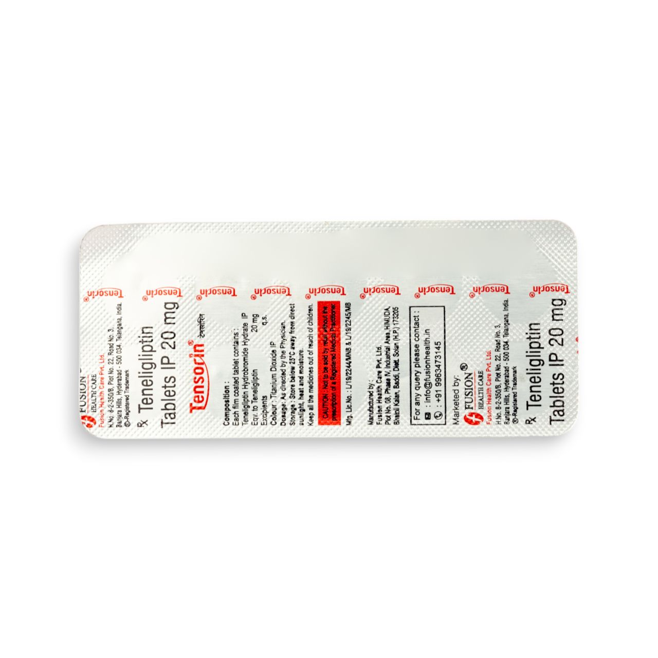 Tensorin 20mg Tablets