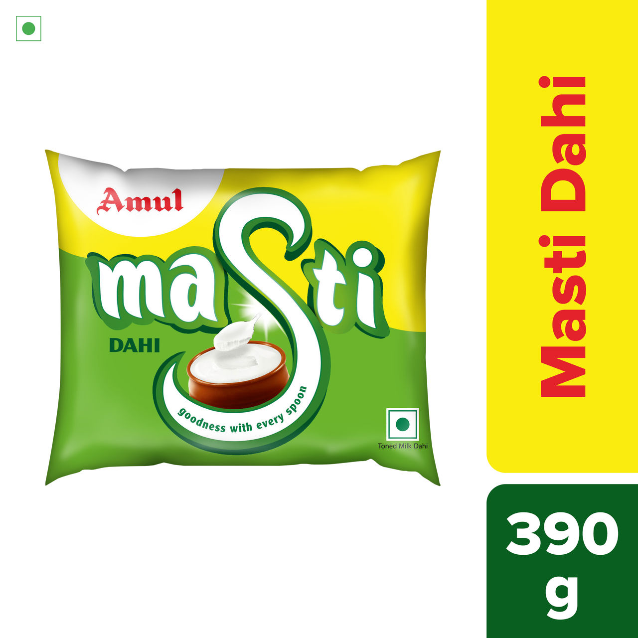 Amul Masti Dahi Pouch (400g) & Cucumber English (500g) Combo